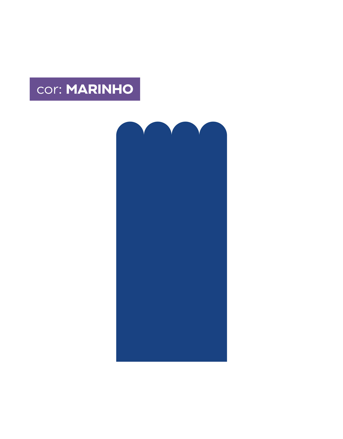 Papel de Parede Adesivo Meia Parede Cerquinha Marinho