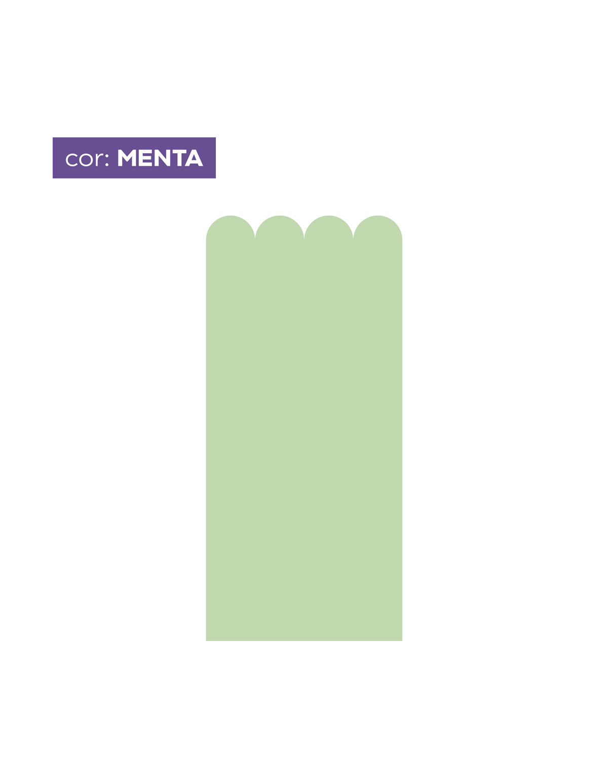 Papel de Parede Adesivo Meia Parede Cerquinha Menta