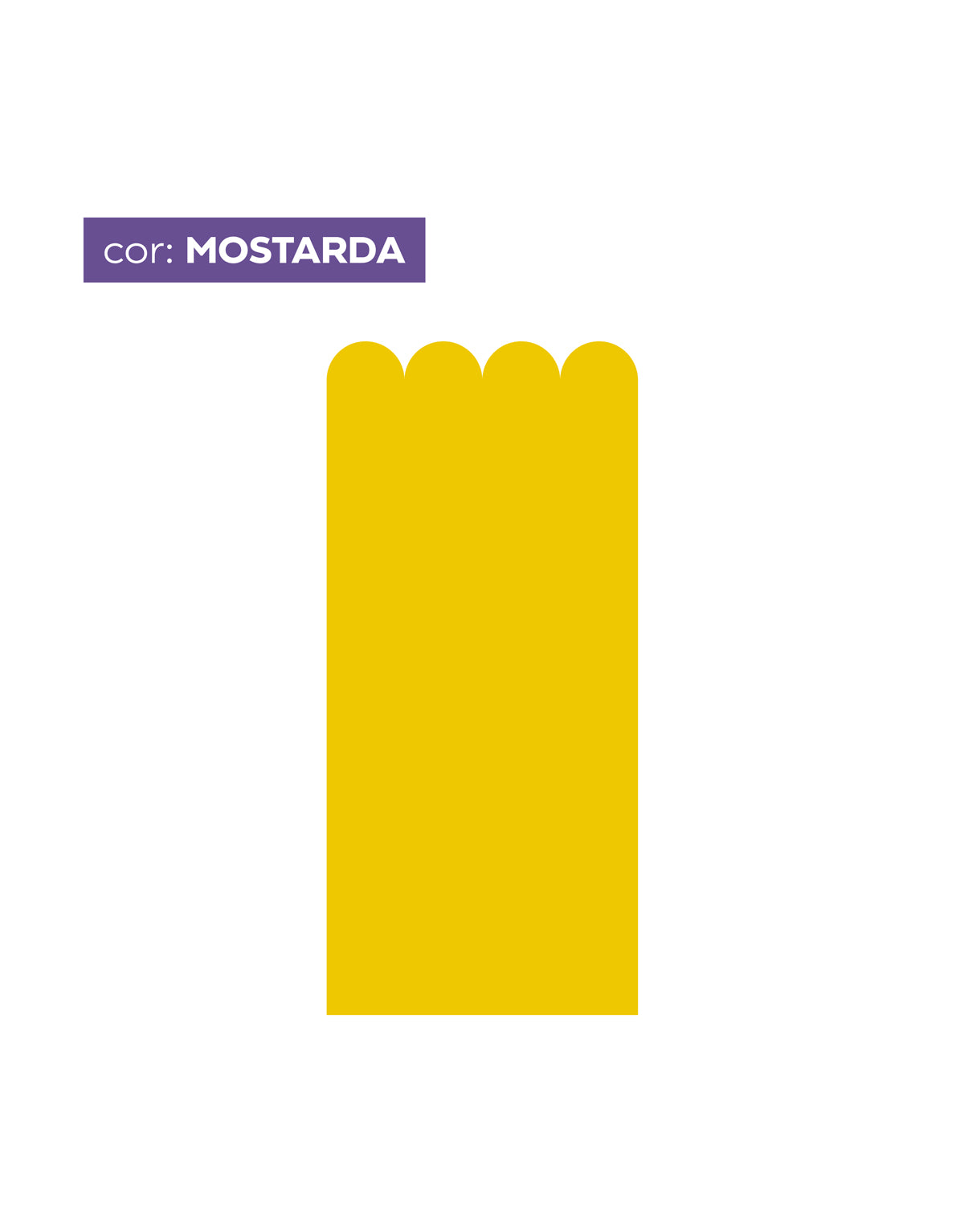 Papel de Parede Adesivo Meia Parede Cerquinha Mostarda