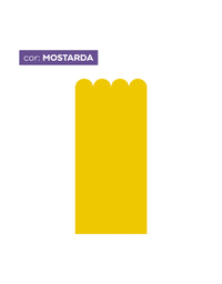 Papel de Parede Adesivo Meia Parede Cerquinha Mostarda