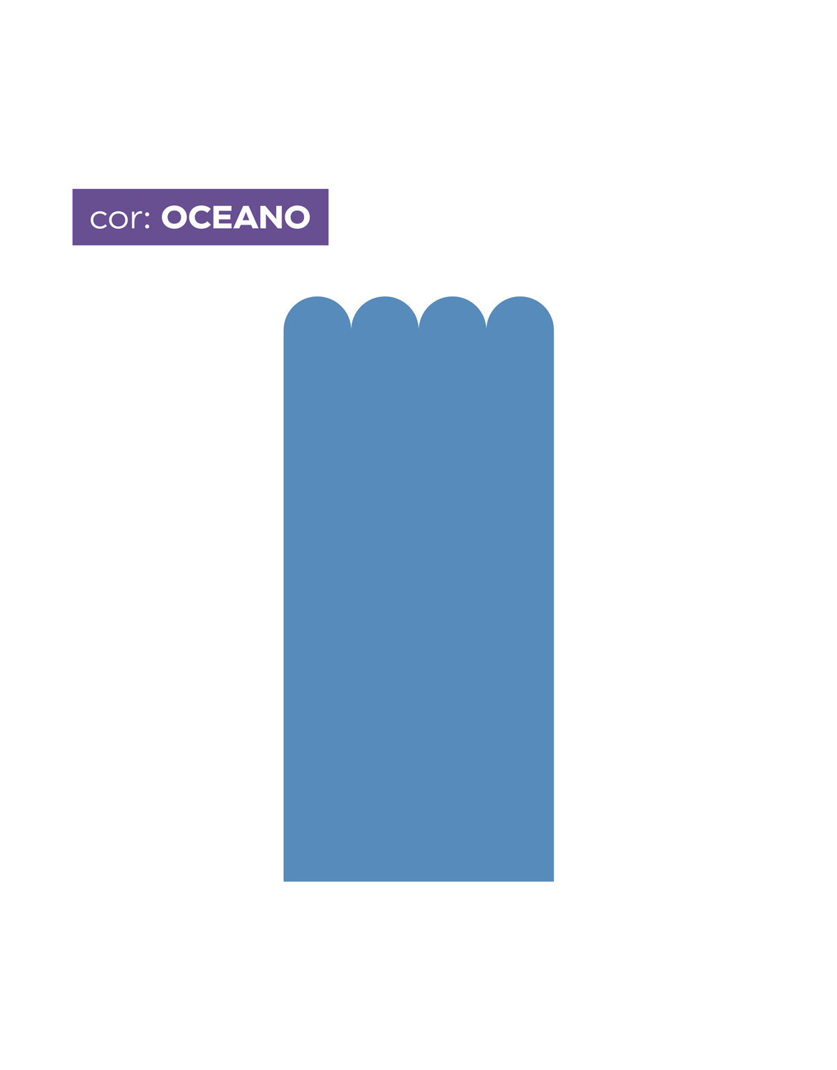 Papel de Parede Adesivo Meia Parede Cerquinha Oceano