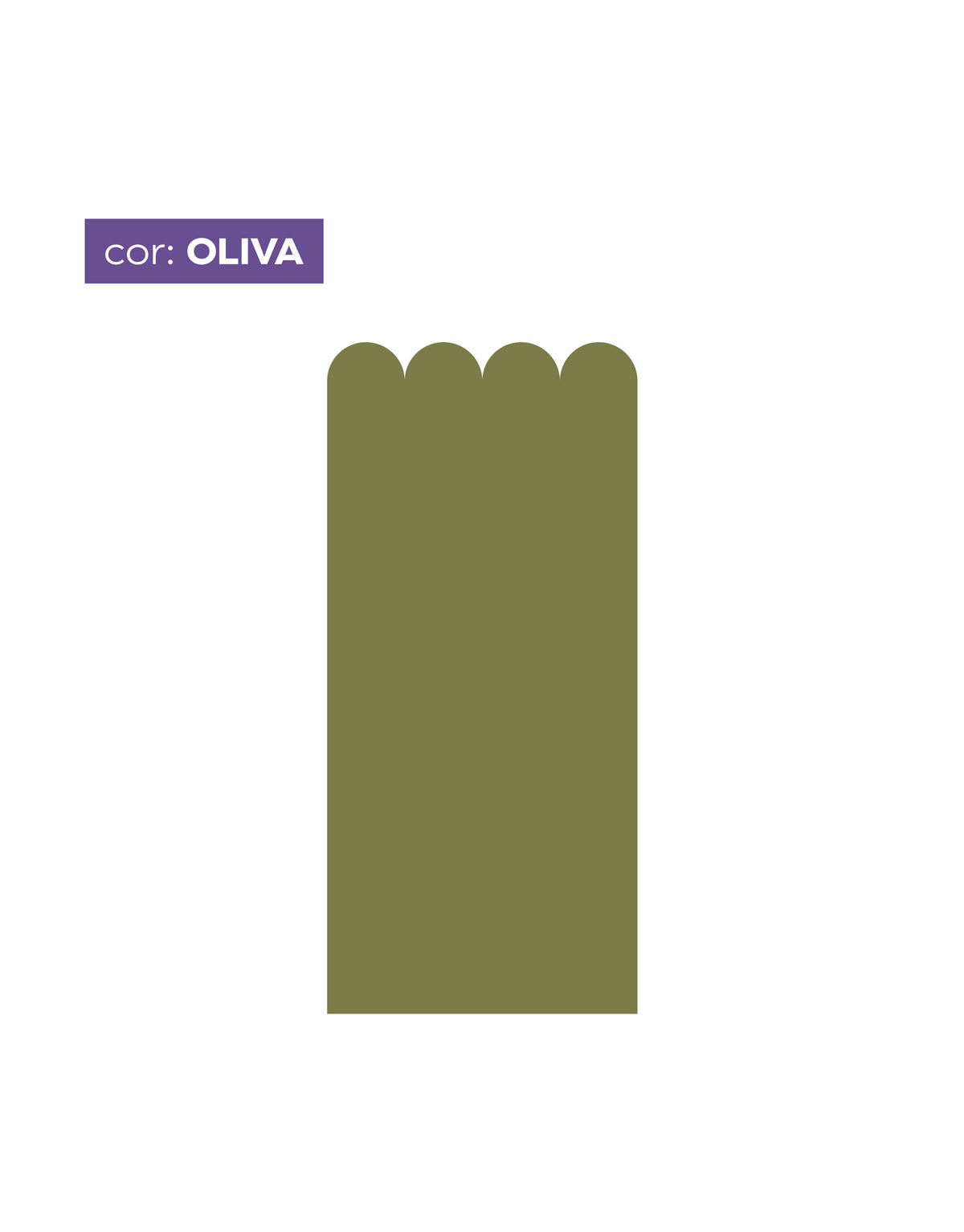 Papel de Parede Adesivo Meia Parede Cerquinha Oliva