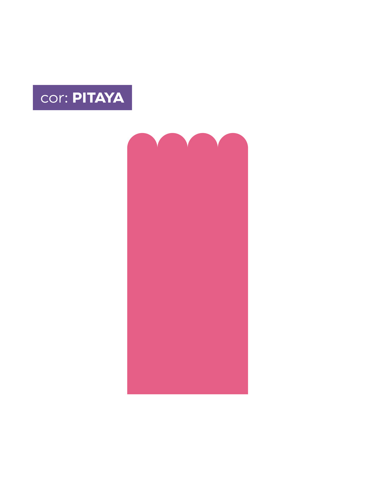 Papel de Parede Adesivo Meia Parede Cerquinha Pitaya