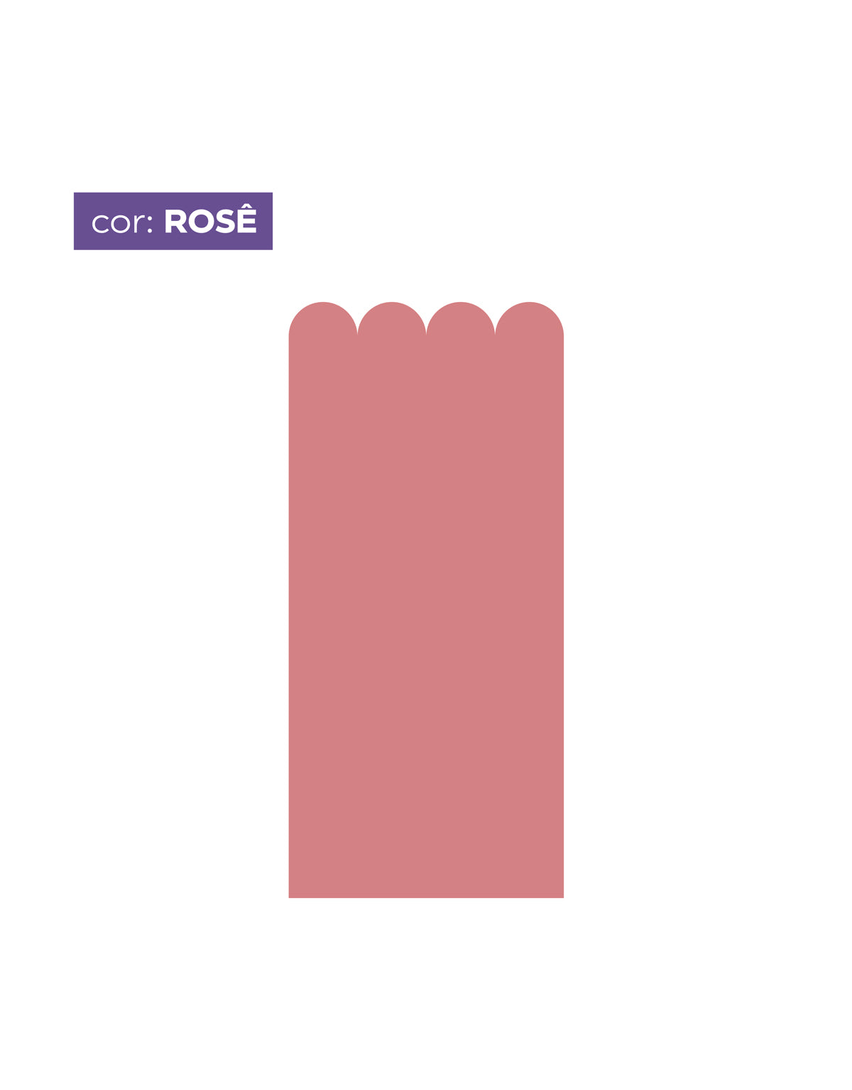 Papel de Parede Adesivo Meia Parede Cerquinha Rosê