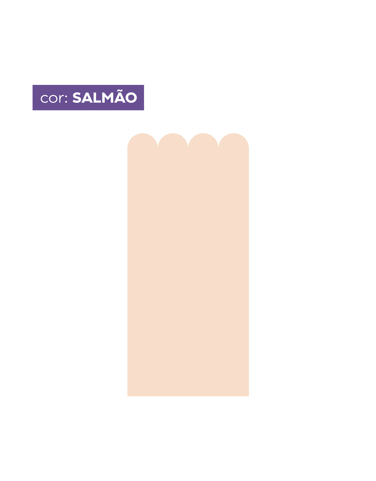 Papel de Parede Adesivo Meia Parede Cerquinha Salmão