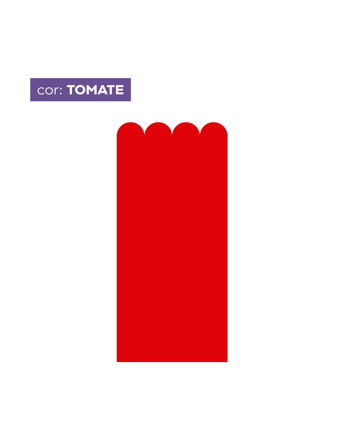 Papel de Parede Adesivo Meia Parede Cerquinha Tomate