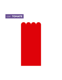 Papel de Parede Adesivo Meia Parede Cerquinha Tomate