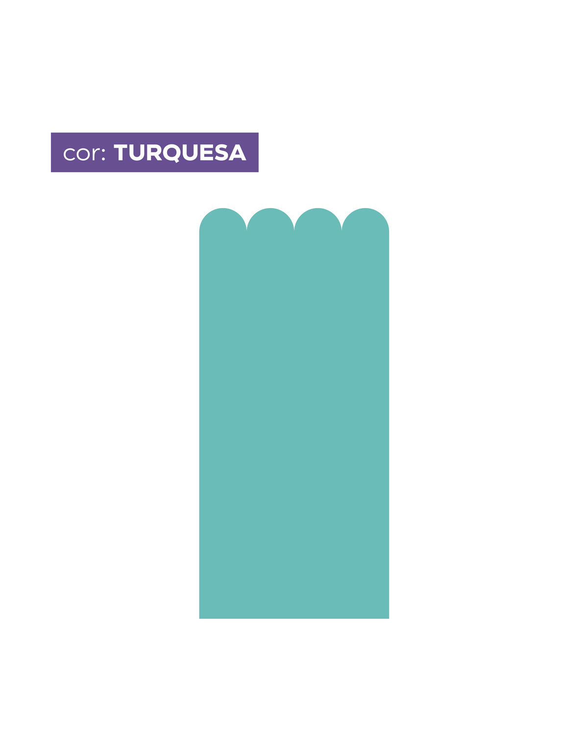 Papel de Parede Adesivo Meia Parede Cerquinha Turquesa