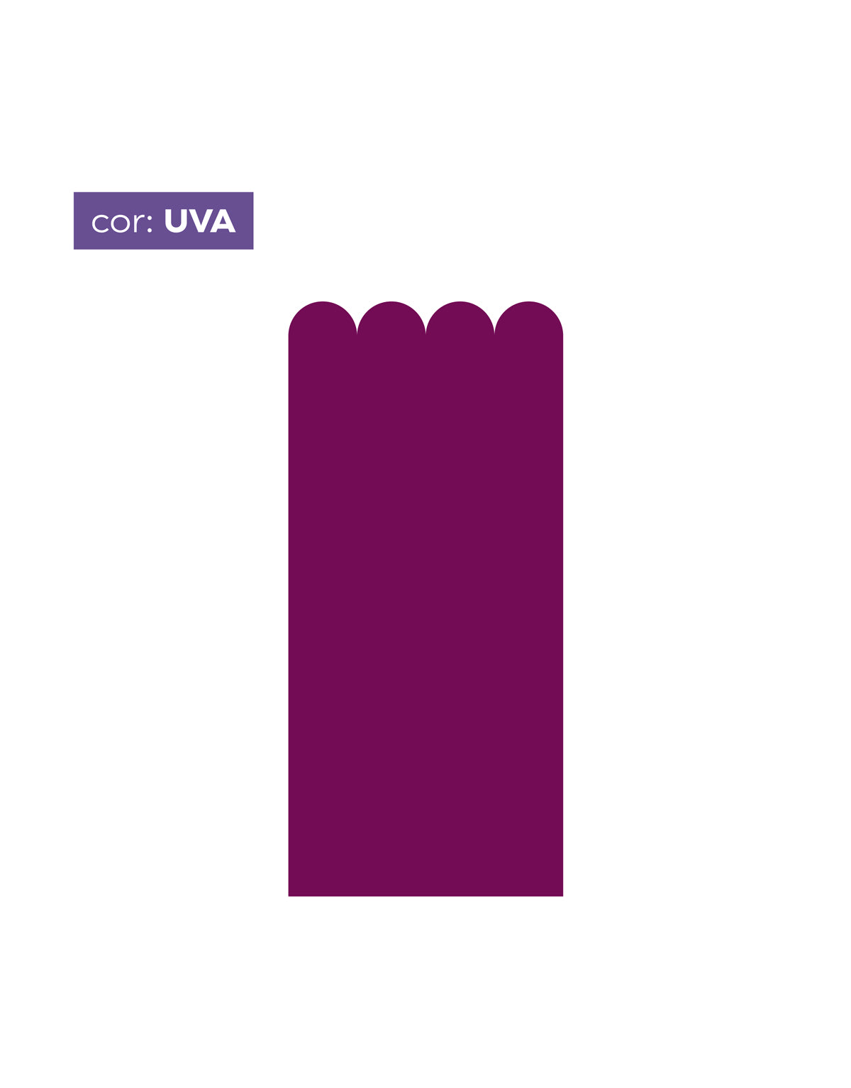 Papel de Parede Adesivo Meia Parede Cerquinha Uva