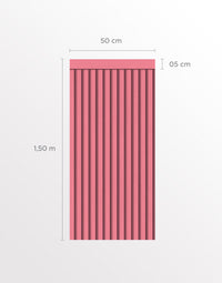 Papel de Parede Adesivo Meia Parede Ripado Blush