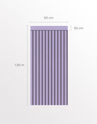 Papel de Parede Adesivo Meia Parede Ripado Lavanda