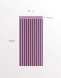 Papel de Parede Adesivo Meia Parede Ripado Mauve