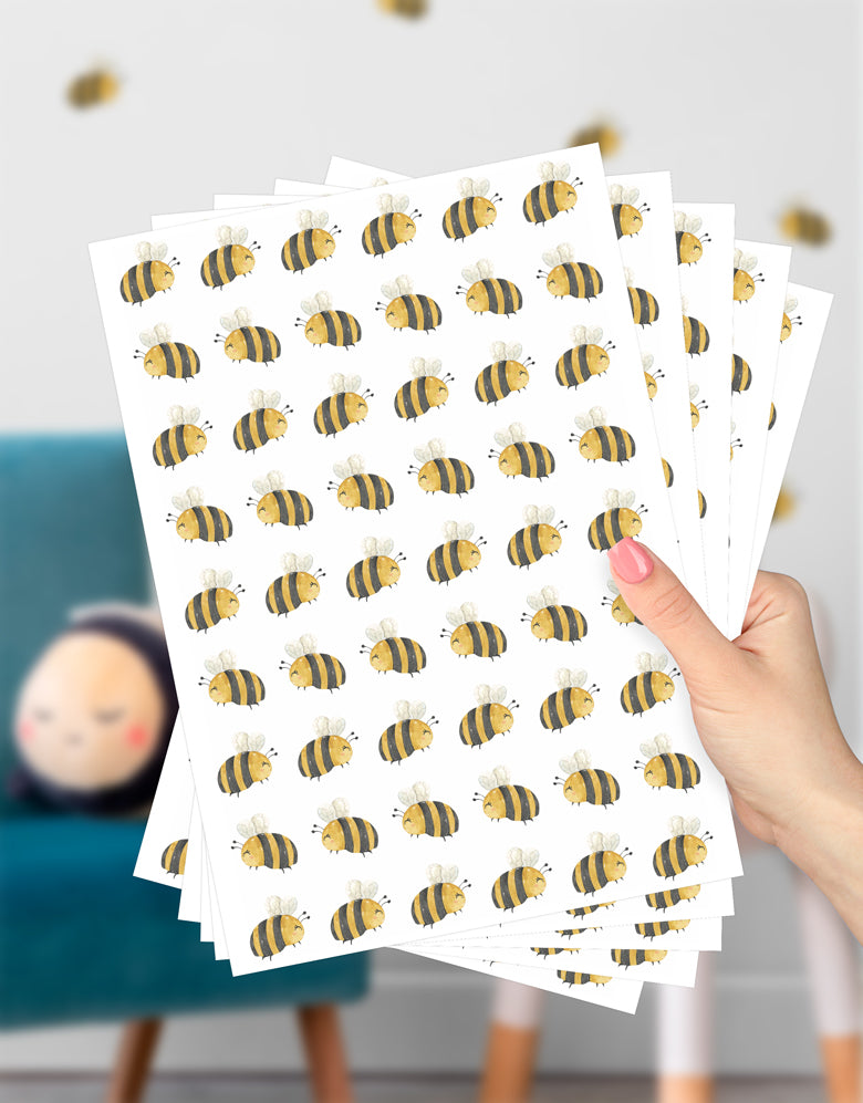 Cartela Adesiva Abelinhas Delicadas