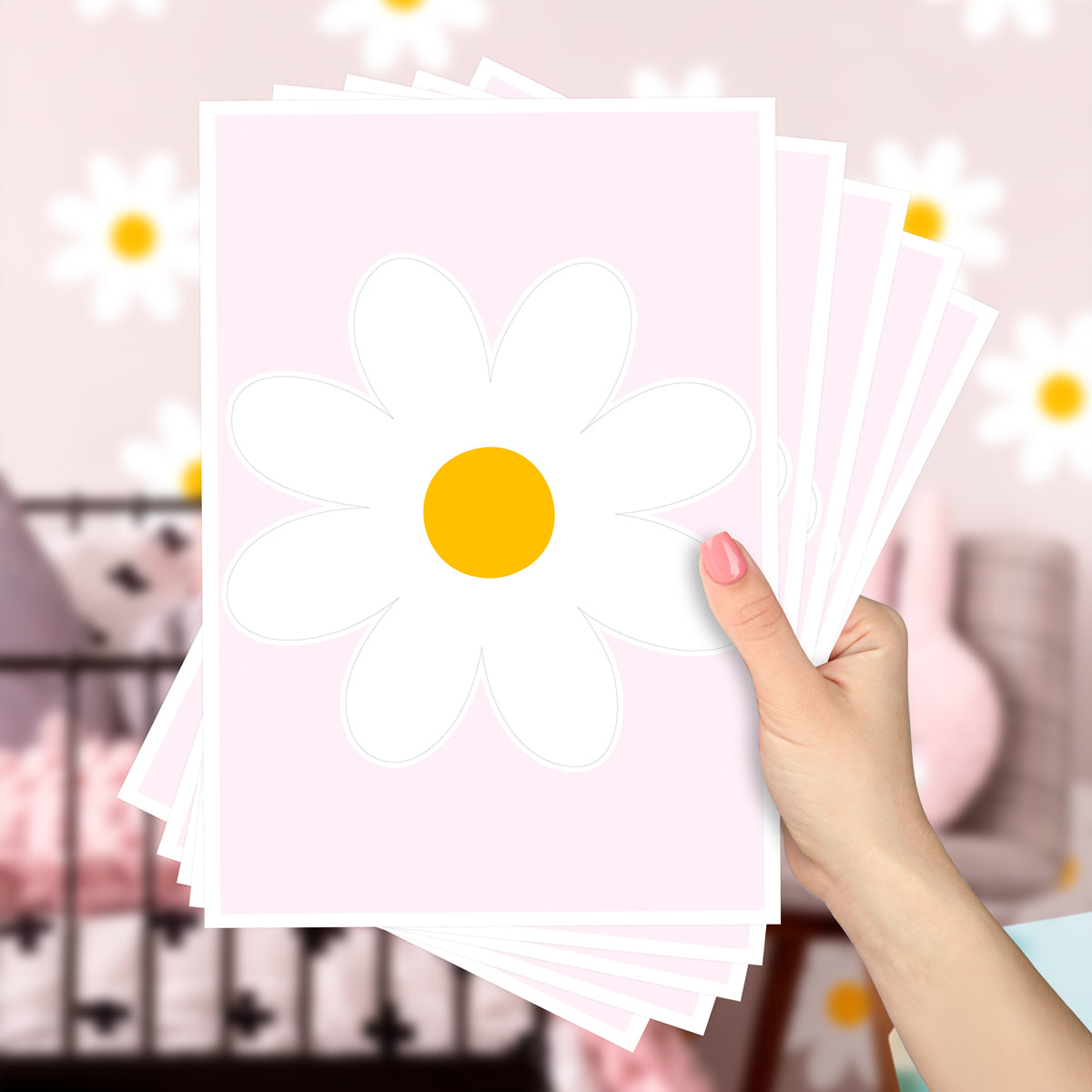 Cartela Adesiva Margarida