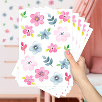 Cartela Adesiva Jardim Aquarela