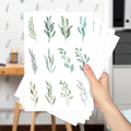 Cartela Adesiva Raminhos Aquarela