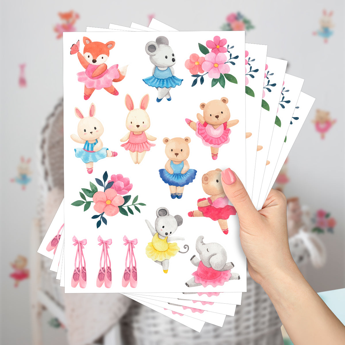 Cartela Adesiva Ballet Mágico