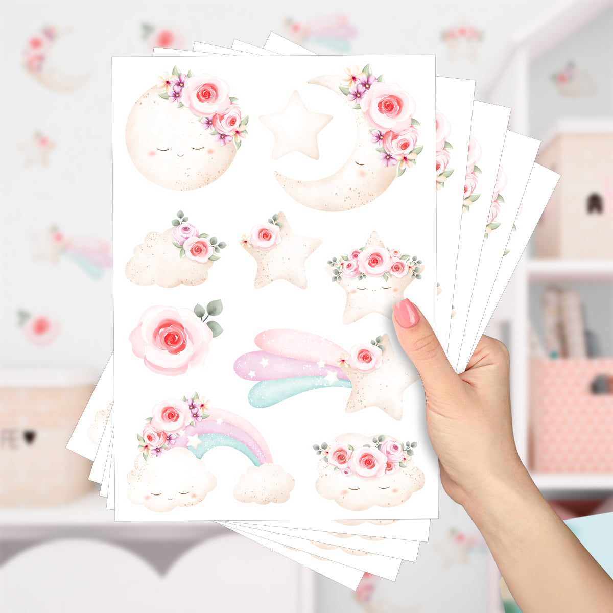 Cartela Adesiva Céu Encantado