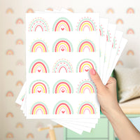 Cartela Adesiva Arco-Íris Menta