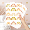 Cartela Adesiva Arco-Íris Boho Chic