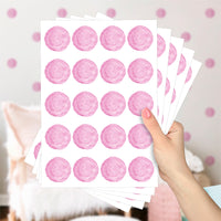 Cartela Adesiva Bolinhas Aquarela Ternura