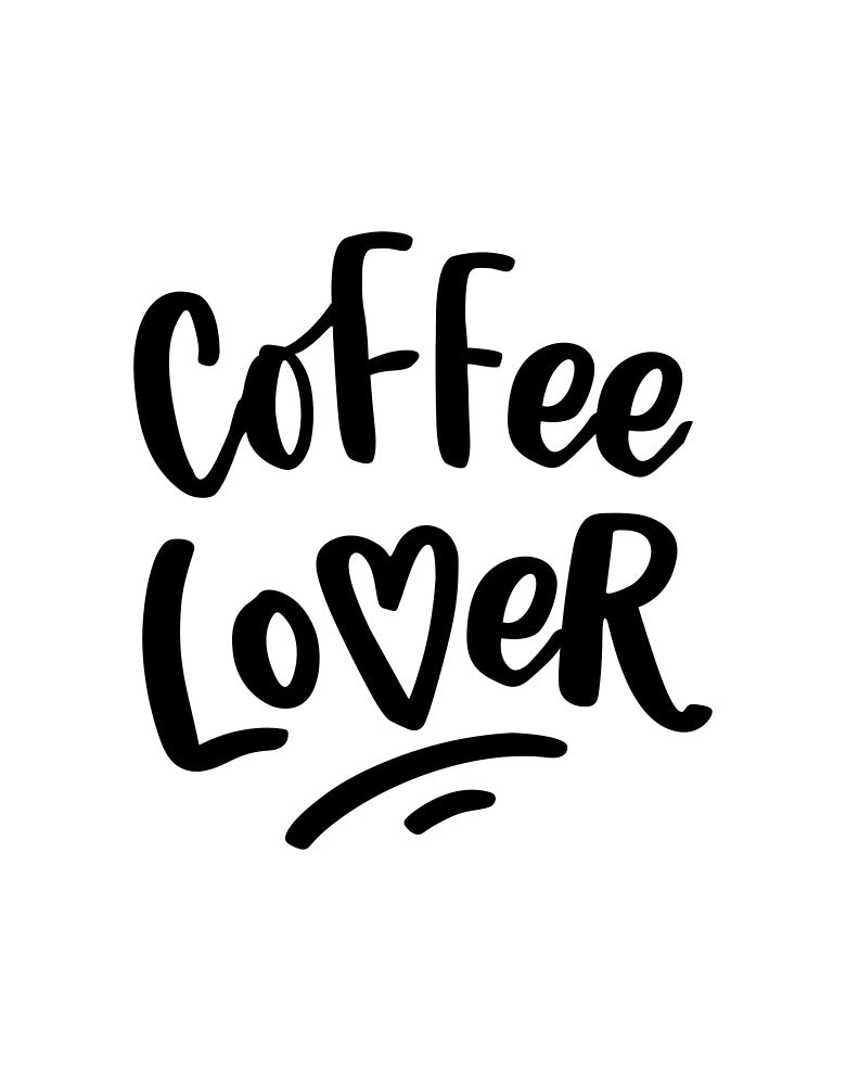 Adesivo Lettering Coffee Lover