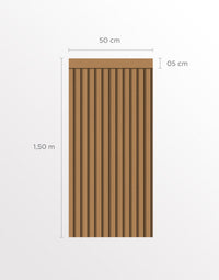 Papel de Parede Adesivo Meia Parede Ripado Cappuccino