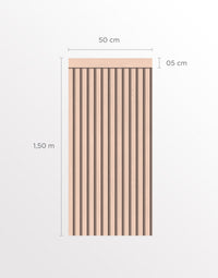 Papel de Parede Adesivo Meia Parede Ripado Salmão