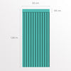 Papel de Parede Adesivo Meia Parede Ripado Turquesa