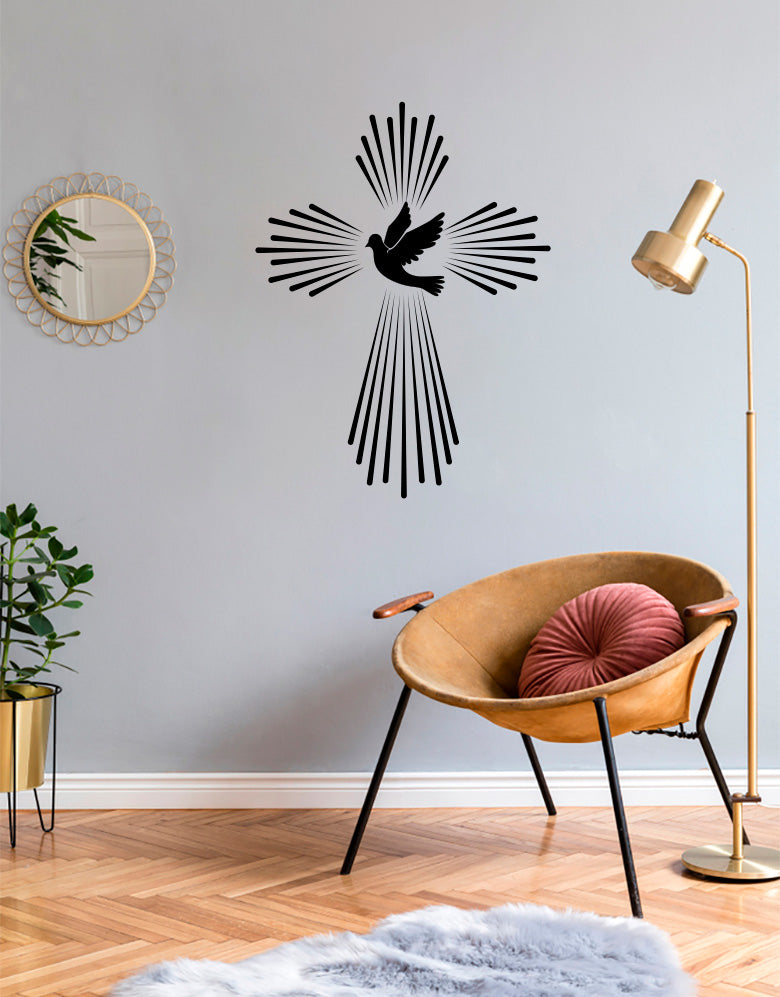 Adesivo Decorativo Cruz de Raios