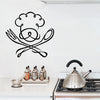Adesivo Decorativo Chef e Talheres