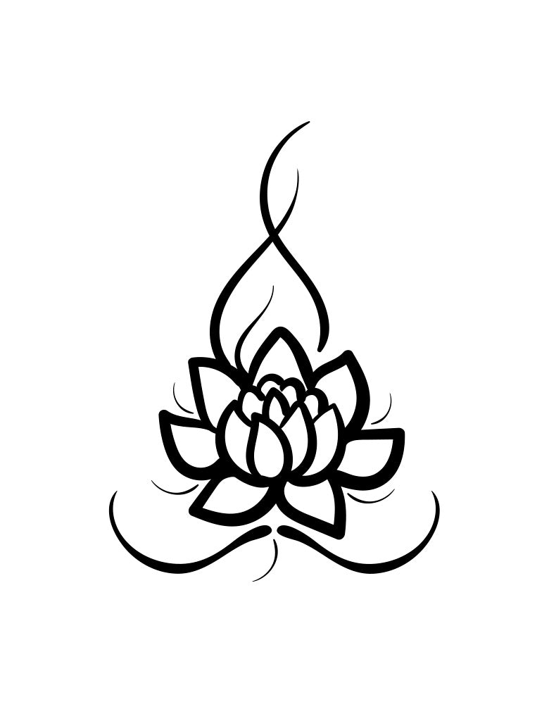 Adesivo Decorativo Flor de Lótus