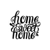 Adesivo Lettering Home Sweet Home