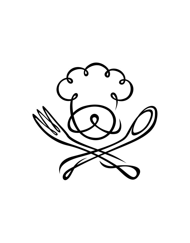 Adesivo Decorativo Chef e Talheres
