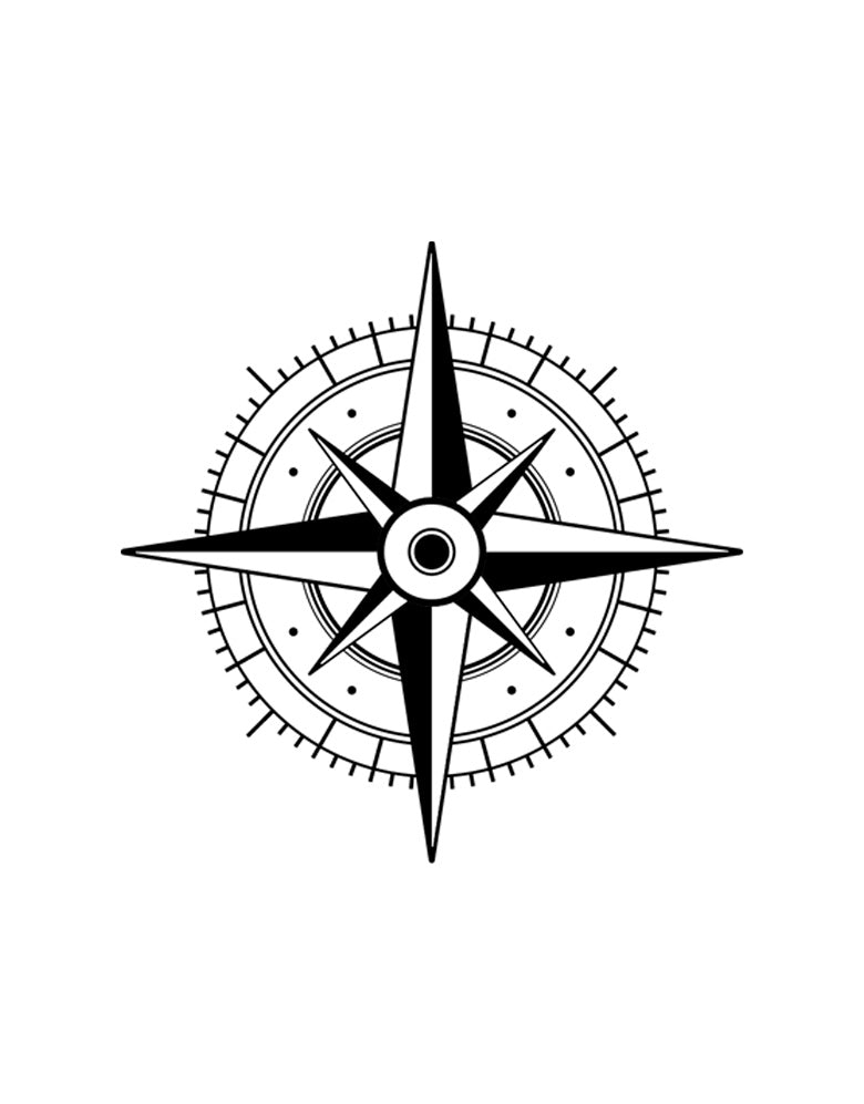 Adesivo Decorativo Rosa dos Ventos