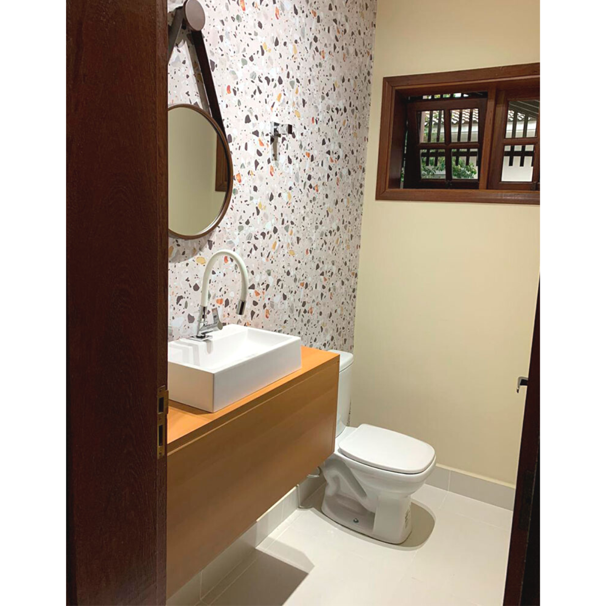 Papel de Parede Granilite Terrazo Esmeralda