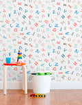 Papel de Parede Adesivo Alfabeto Colorido