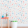 Papel de Parede Adesivo Alfabeto Colorido