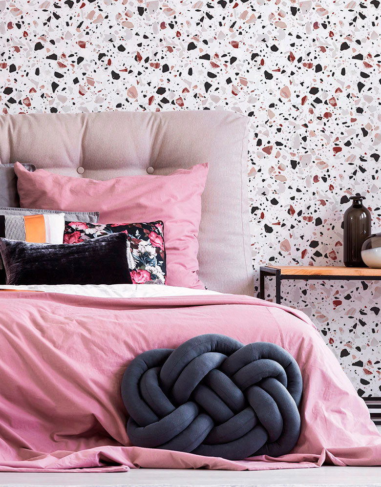 Papel de Parede Terrazzo Granilite Quartzo