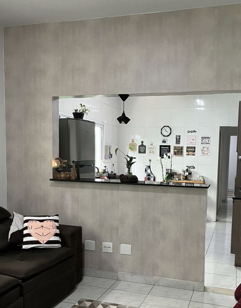 Papel de Parede Adesivo Cimento Queimado Nude