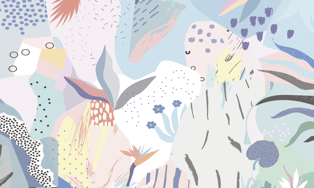 Painel de Parede Adesivo Abstrato Kids