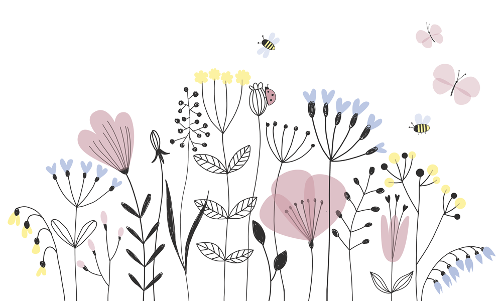 Painel de Parede Adesivo Flores