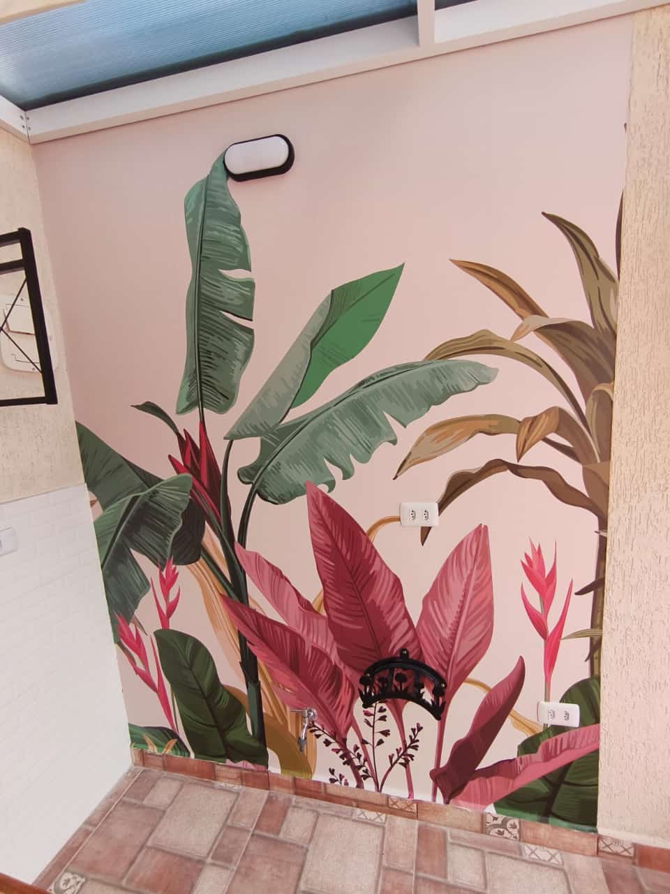 Painel de Parede Adesivo Folhagens