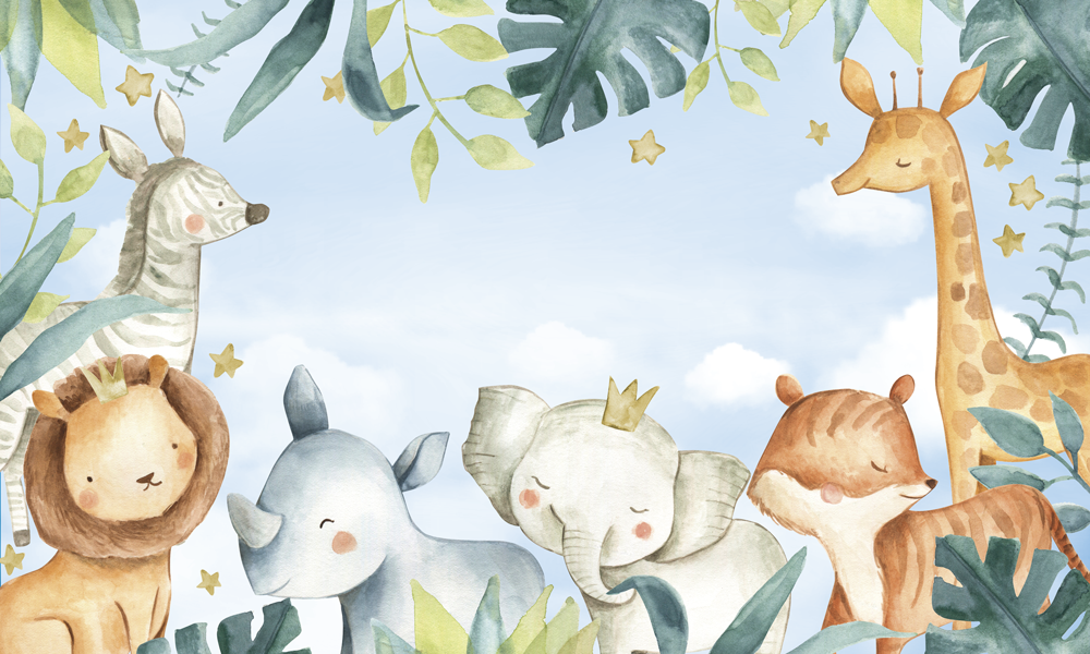 Painel de Parede Adesivo Safari Baby