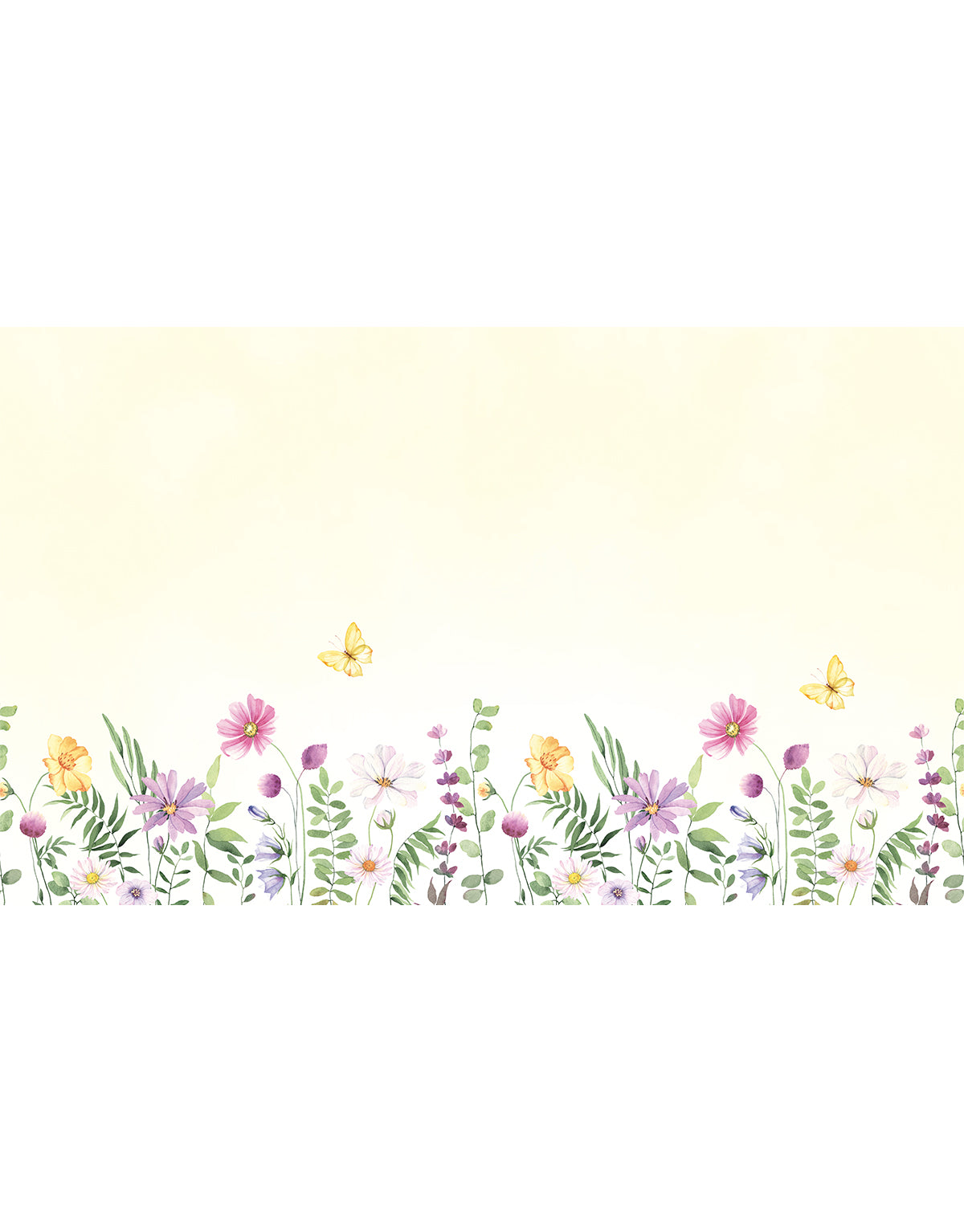 Painel Adesivo Meia Parede Jardim de Primavera
