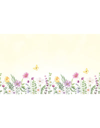 Painel Adesivo Meia Parede Jardim de Primavera