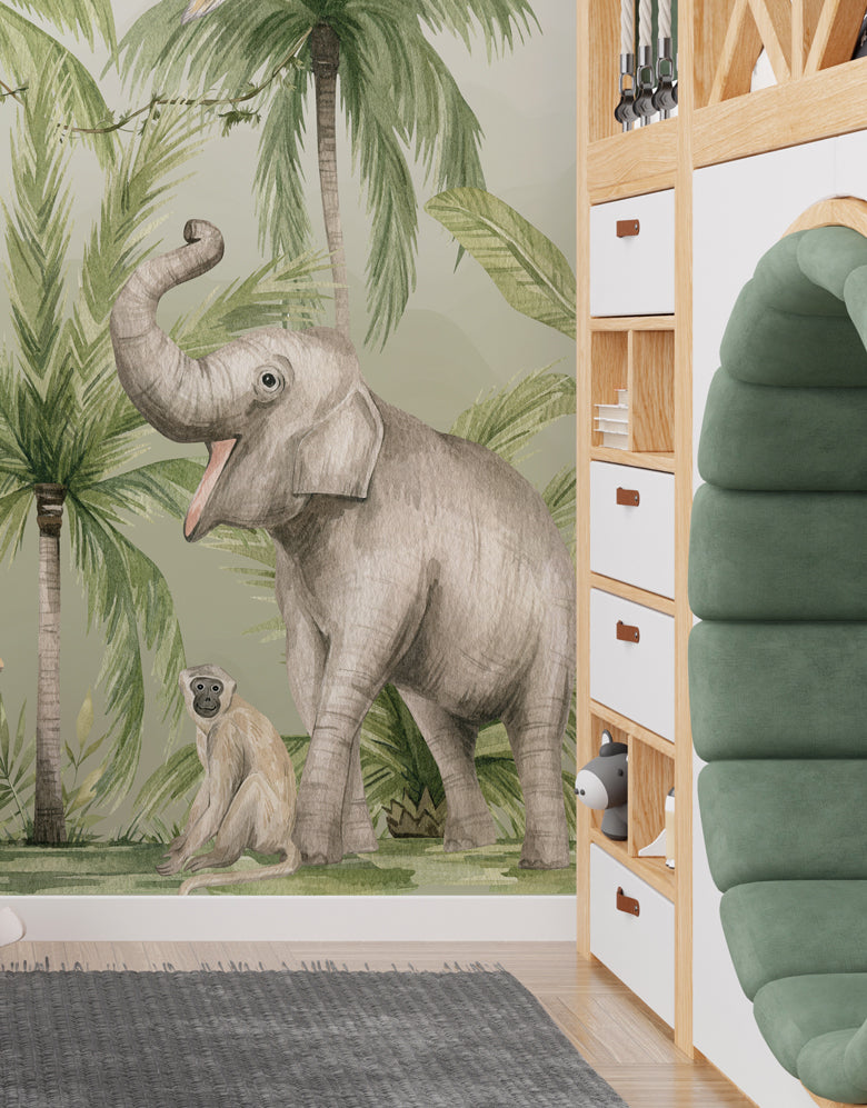 Painel de Parede Adesivo Savana Aquarela