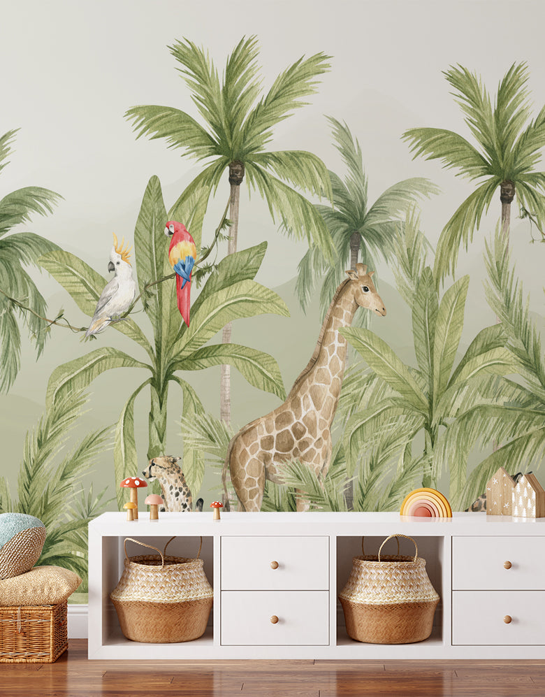 Painel de Parede Adesivo Savana Aquarela