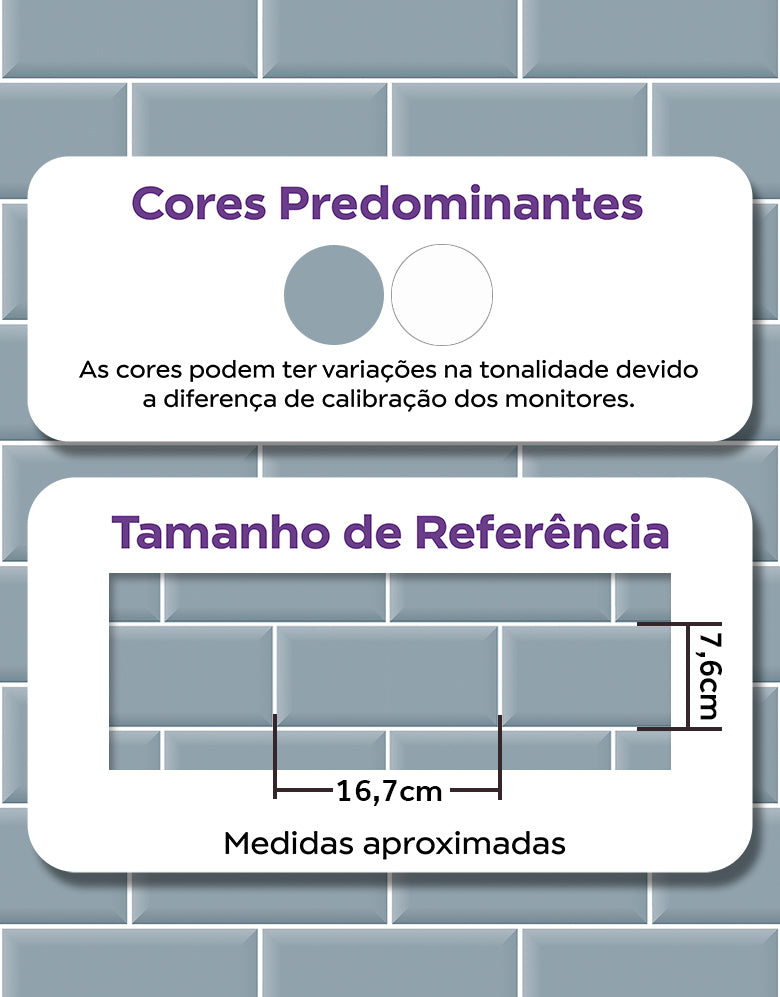 Papel de Parede Adesivo Brick Metro Frost