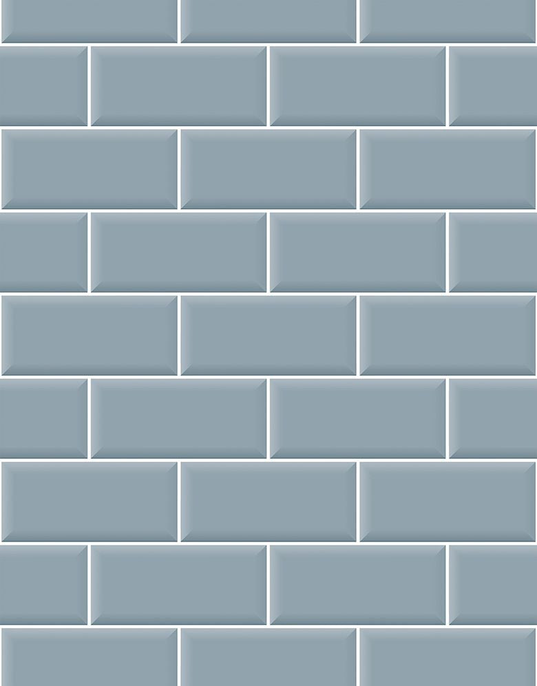 Papel de Parede Adesivo Brick Metro Frost